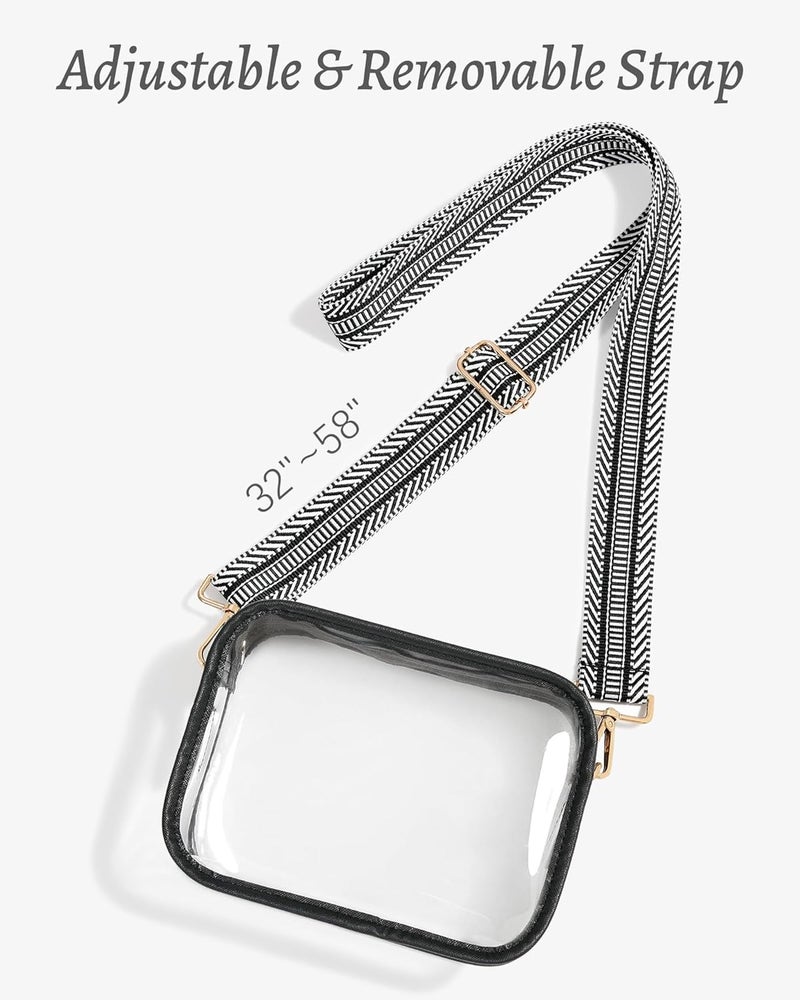 FANGSUN Clear Purse for Women, Clear Crossbody Bag Stadium Approved, Small Transparent Handbag for Concert Event Festival - Image 3